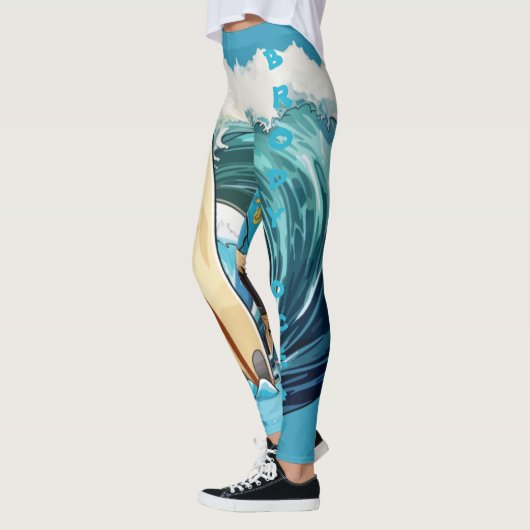 Brody Ocean Wavecrest Leggings (Links)