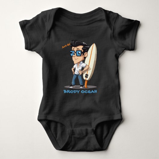 Brody Ocean Wavecrest Romper (Voorkant)