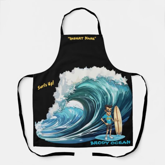 Brody Ocean Wavecrest Schort (Voorkant)