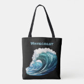 Brody Ocean Wavecrest Tote Bag (Achterkant)