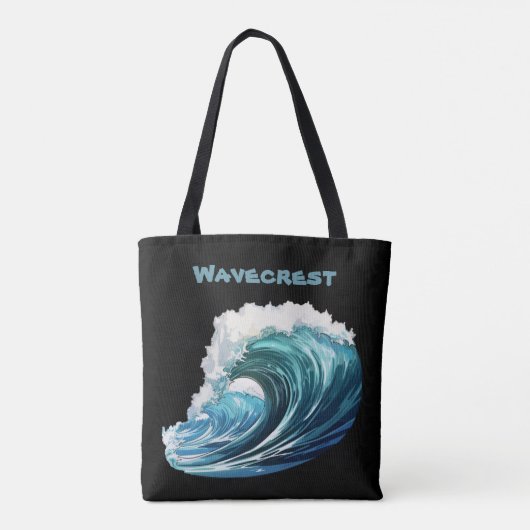 Brody Ocean Wavecrest Tote Bag (Achterkant)