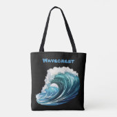 Brody Ocean Wavecrest Tote Bag (Achterkant)