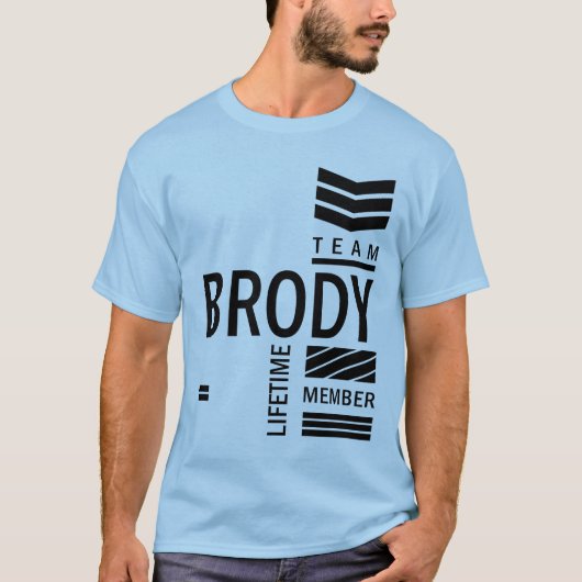 Brody Personal Name Birthday Cadeau T-shirt (Voorkant)