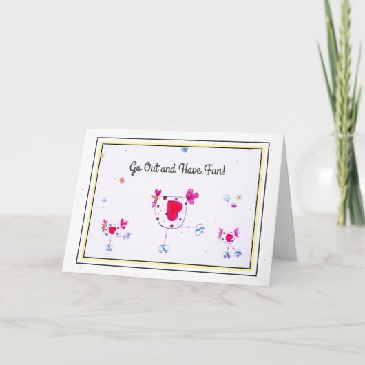 Broedbladekippen, vogeldagkaart kaart (Voorkant)