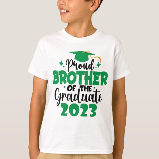 BROEDBROEDER van een klasse van 2023 Afstuderen vu T-shirt (Voorkant)