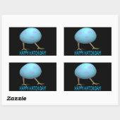 broeddag rechthoekige sticker (Vel)