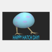 broeddag rechthoekige sticker (Voorkant)