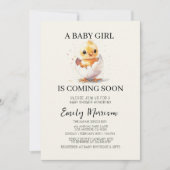 broedeieren van kuikens van Baby shower Kaart (Voorkant)