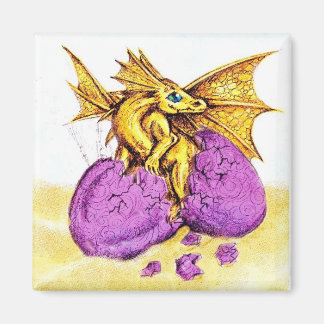 Broedende Bronzen Drakenmagneet Magneet