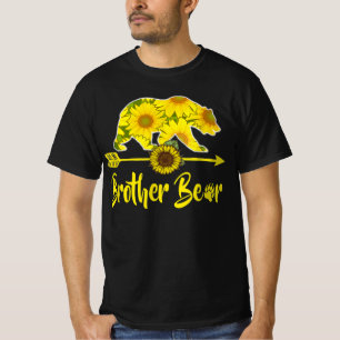 Broeder Beer Sunflower T-Shirt Funny Moeder Vader