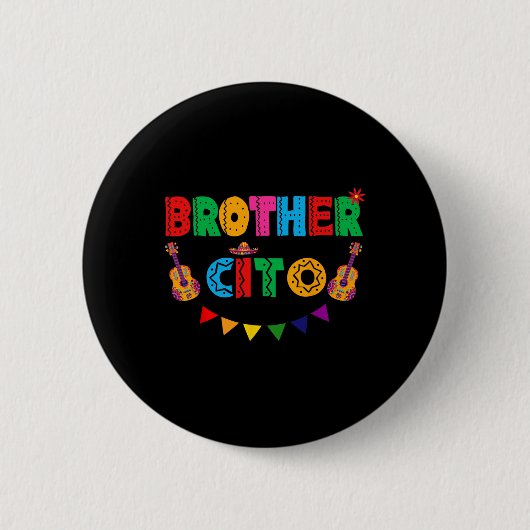 Broeder Cito Cinco de Mayo Mexicaanse partij Fiest Ronde Button 5,7 Cm (Voorkant)