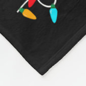 Broeder Claus Kerstmis Verlicht Kerstmis Pajama Ma Fleece Deken (Hoek)