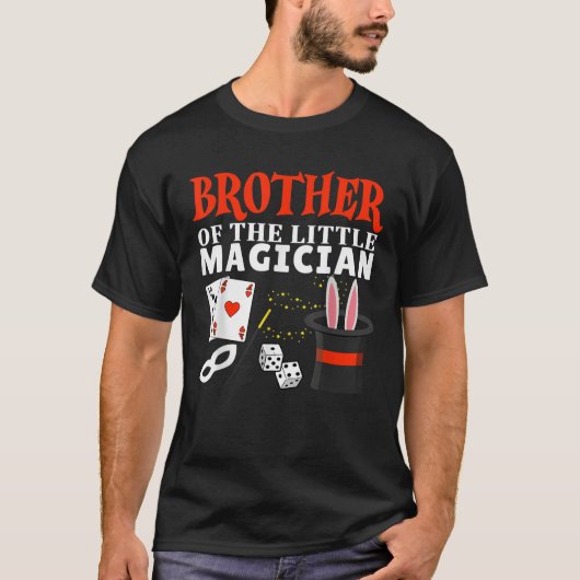Broeder De Kleine Magiër Verjaardagsfeest Kinder M T-shirt (Voorkant)