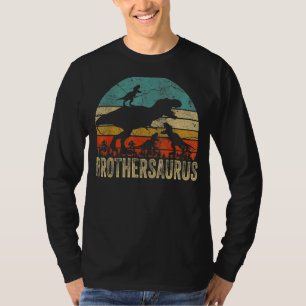 Broeder Dinosaurus Brothersaurus 3 Twee Kinder Chr T-shirt