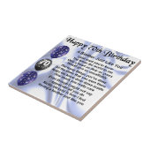 Broeder gedicht 70e verjaardag tegeltje (Zijkant)