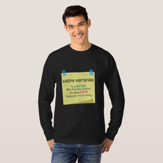 Broeder grootste zus t-shirt (Voorkant volledig)