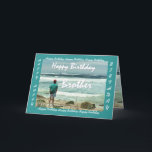 Broeder Happy Birthday - Man en oceaangolven Kaart<br><div class="desc">This card with a man looking out at the ocean waves is a birthday card with an upbeat and inspirational theme. Inside text is totally customizable. To see more of this design,  type in,  or cut and past into Zazzle's search box: jaclinart birthday man ocean wave</div>