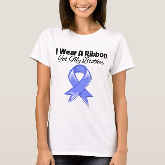 Broeder: Ik Draag Periwinkle Ribbon T-shirt (Voorkant)