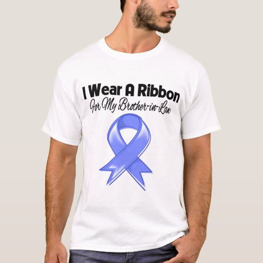 Broeder in de wet - ik Draag Periwinkle Ribbon T-shirt (Voorkant)