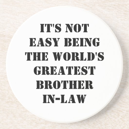 Broeder in de wet zandsteen onderzetter (Voorkant)