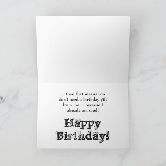 Broeder is een geschenk van God, Verjaardag, zwart Kaart (Binnen)