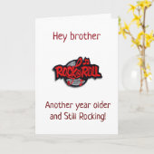 **BROEDER** JE ROTST OP JE VERJAARDAG KAART (Gele Bloem)