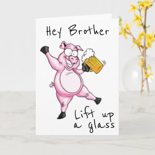 **BROEDER** KLAAR VOOR CELEBRAAT **ZWAARDAG ** KAA KAART (Gele Bloem)