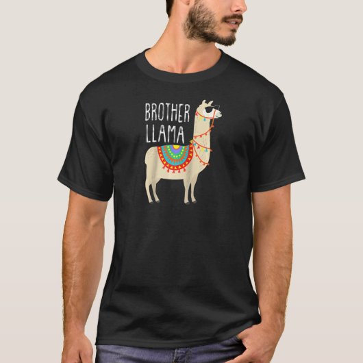 Broeder Llama voor Mannen, Papa Raglan T-shirt (Voorkant)