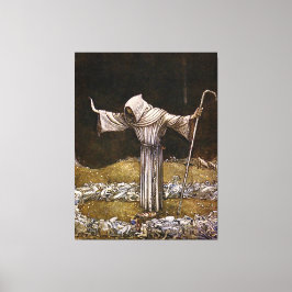 “Broeder Martin” Aquarel van John Bauer Canvas Afdruk