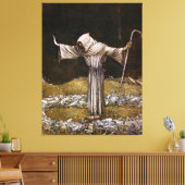 “Broeder Martin” Aquarel van John Bauer Canvas Afdruk (Insitu (Woonkamer))