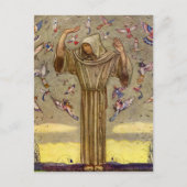 "Broeder Martin en de vogels" van John Bauer Briefkaart (Voorkant)