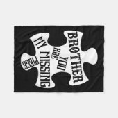 Broeder, mijn beschermeling engel je bent mijn ont fleece deken (Voorkant (Horizontaal))