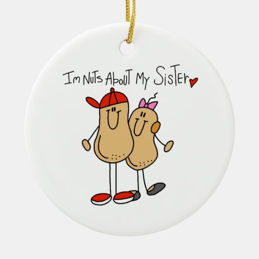 Broeder-moeren over mijn zus keramisch ornament (Voorkant)