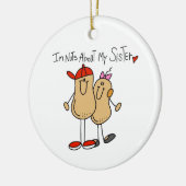 Broeder-moeren over mijn zus keramisch ornament (Links)