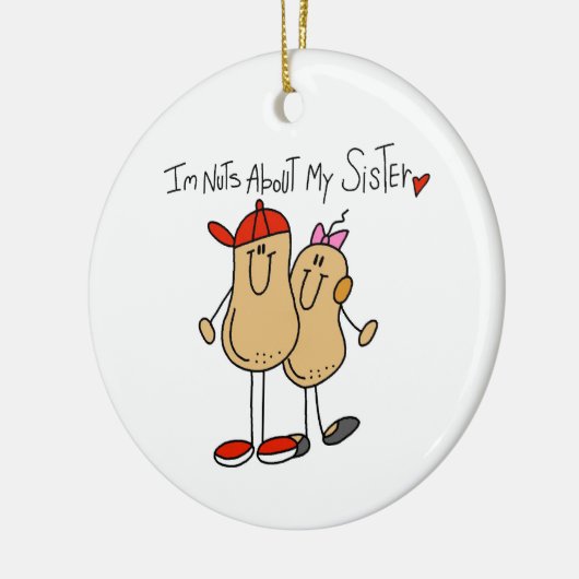 Broeder-moeren over mijn zus keramisch ornament (Links)