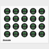 Broeder Nierziekte Warrior Awareness Lint GR Ronde Sticker (Vel)