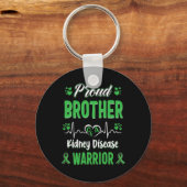 Broeder Nierziekte Warrior Awareness Lint GR Sleutelhanger (Voorkant)