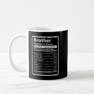 Broeder Nutrition Facts Vaderdag Gift for Funn Koffiemok