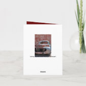 Broeder Old Rusty Truck Birthday Wenskaart Kaart (Achterkant)