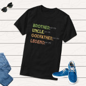Broeder oom Godfather legend sinds jaar Aangepast  T-shirt
