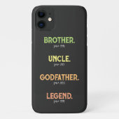 Broeder oom Godfather legend sinds jaar Case-Mate iPhone Case (Achterkant)