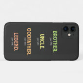 Broeder oom Godfather legend sinds jaar Case-Mate iPhone Case (Achterkant (horizontaal))
