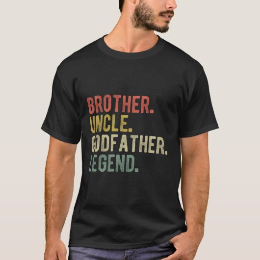 Broeder oom Godfather Legend T-shirt (Voorkant)