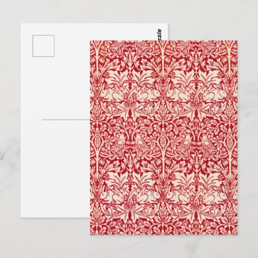 Broeder Rabbit van William Morris Briefkaart (Voorkant / Achterkant)