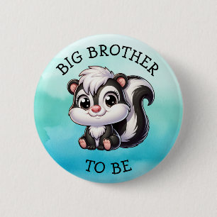 Broeder te zijn   Woodland Creatures Baby shower Ronde Button 5,7 Cm