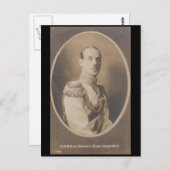 Broeder Tsaar GROOTHERTOG MICHAEL Romanov Rusland# Briefkaart (Voorkant / Achterkant)