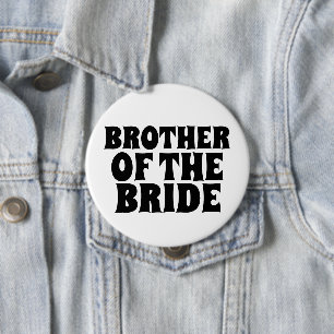 BROEDER VAN DE BRIDE BUTTON BADGE