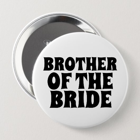 BROEDER VAN DE BRIDE BUTTON BADGE (Voorkant /achterkant)