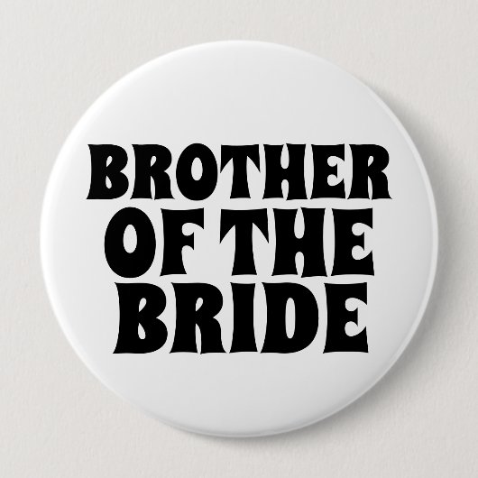BROEDER VAN DE BRIDE BUTTON BADGE (Voorkant)