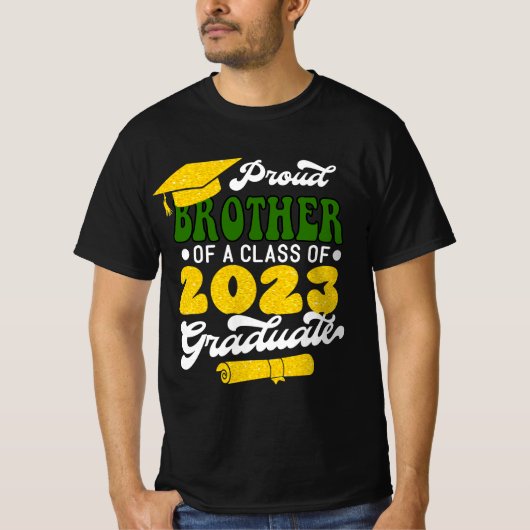 BROEDER van een klasse van 2023 Afstuderen Moderne T-shirt (Voorkant)